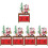 5Stk Holz Weihnachtskalender Santa Geschenk 5