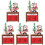 5Stk Holz Weihnachtskalender Santa Geschenk 2