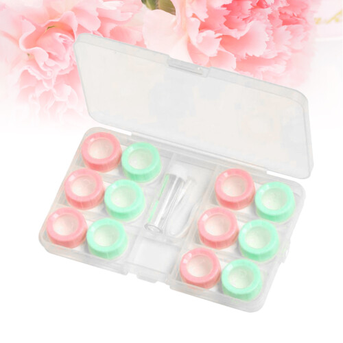 6Pcs Linsen Etui Set Linsenbox Behälter Mit Pinzette Flasche Stab 1