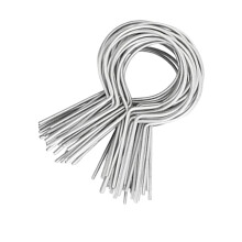 Chain Link Fence Tie 11 Gauge Sturdy Metal Twists 100 Pcs Multipurpose Round Fence Wire Tie For Farm And Garden