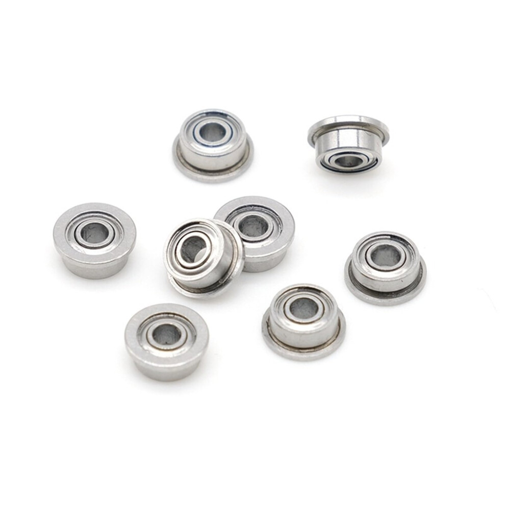 Mf83zz 3X8x3mm Miniature Flanged Ball Bearing Zz Shielded Steel 10 Pcs 9354506364182