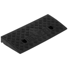 Curb Ramp, Plastic Lightweight Threshold Ramp, 19.3 X 8.6 X 2.0 In, Heavy Duty Ramp For Curbs, Garages And Home Entrances