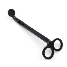 Roundhead Candle Shear Stainless Steel Candle Extinguisher Black Finish Plain Pattern Candle Hook Tool