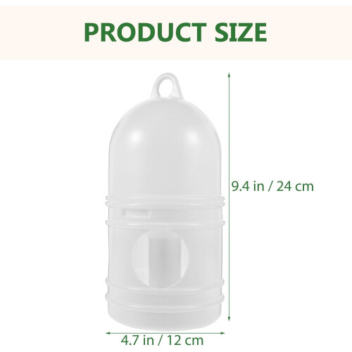 Water Feeding Dispenser 2 Pack 1L Plastic Bird Water Drinker For Universal Parrot Cage Drinking 2