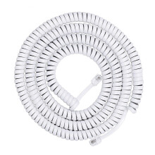Flexible RJ9 RJ11 4P4C Handsets Cord 200cm 300cm For Office And Home Phone Line Use