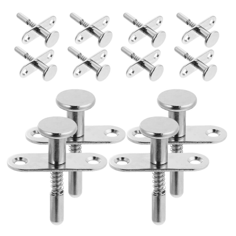Spring Bolt Latch 12Pcs Baby Bed Fastening Fittings, Birdcage Crib Plunger Latches, Furniture Replacement Parts