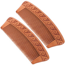 4 Holzkämme Für Haare Und Kopfhaut-Massage
