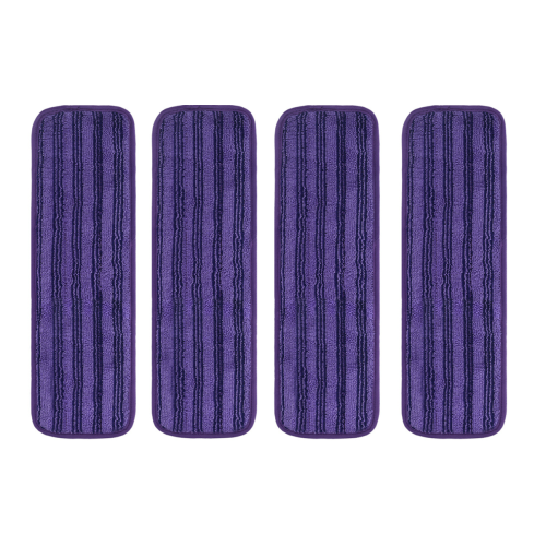 4-pack återanvändbara moppdynor för Swiffer Powermop (lila)