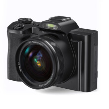 Digitalkamera 5K 48MP 16-fach Zoom 3,5-Zoll-Bildschirm, Autofokus, Anti-Shake Black