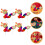4Stk Chinesische Drachen 3D Diy Bastelset 7