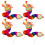 4Stk Chinesische Drachen 3D Diy Bastelset 11