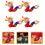 4Stk Chinesische Drachen 3D Diy Bastelset 6
