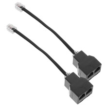 Flexible Telecommunication Phone Splitter For Landline Phones And Multiple Adapters Pack 1
