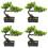 4Stk Künstliche Bonsai Topfpflanze 7