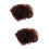2Stk. Echthaar Dutt Extensions Lockige Haarspange Donut 9