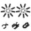 150 Stk Clips Kunststoff 11