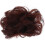 2Stk. Echthaar Dutt Extensions Lockige Haarspange Donut 2