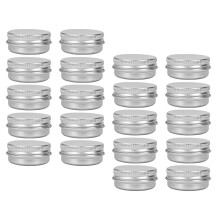 30Stk Runde Aluminium Dosen Mit Schraubdeckel Leere Make-Up Behälter