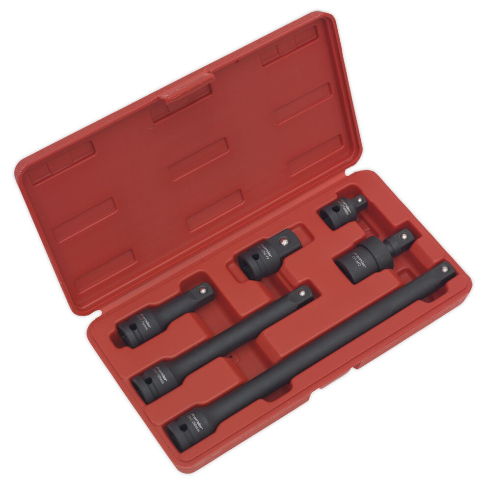 Sealey Ak5514 Impact Adaptor And Extension Bar Set 6Pc 1/2Sq Drive