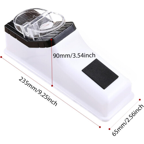Electric Knife Sharpener USB Powered Portable Scissor Sharpener 5-Second Sharpening With Cover Kitchen-Restaurant 1