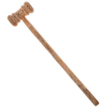 Solid Wood Judge Gavel Auction Hammer Comfortable Grip For Lawyers Judges Hardwood Handle 9-Inch Satin Finish Office Use