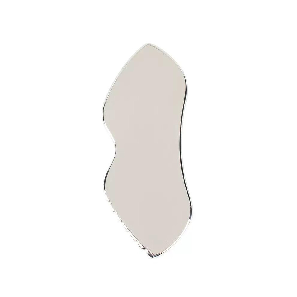 Silver Stainless Steel Facial Massage Tool Guasha Face Sculpting Tool Gua Sha Scraping Tool For Face Eyes Neck Back