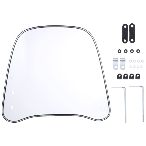 1Stk Universal Motorrad Windschild Aus Glas Transparent Windabweiser