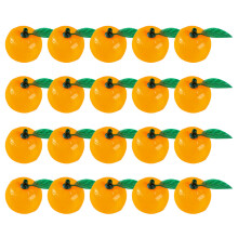 80 Stk. Fake Kleine Orangen Fotoprop Lebensnahe Fruchtdekoration