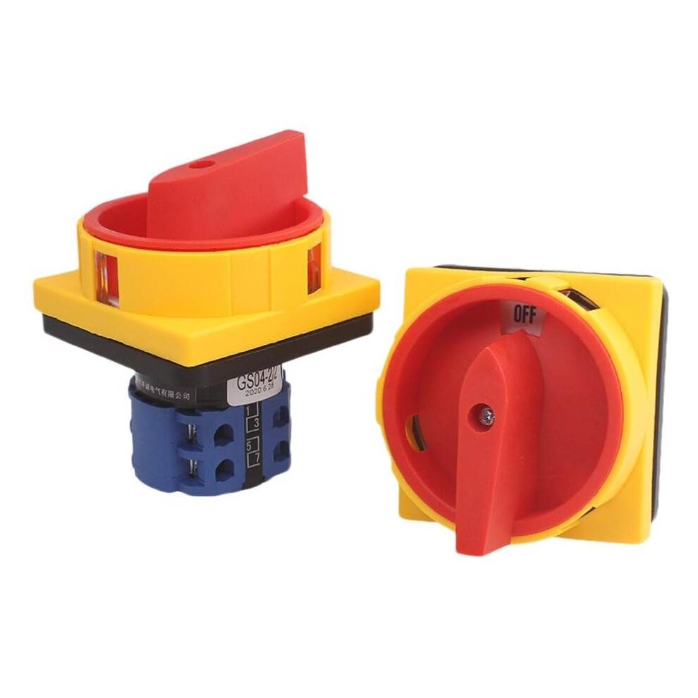 Lw26-20/2Gs Transfer Switch 690V 20A Off-On 2-Position 4-Pole 8-Terminal Padlock Rotary Cam Switch Main Switch 9084446481945