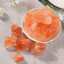 Home Collections Natural Orange Salt Rough Gravel Stone Ornaments 100g 20-30mm Aquarium Decoration