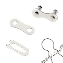 Reusable Bike Chain Link Chain Link Connector Quick Split Repair Links For Road Bike Single Speed Plated Silver