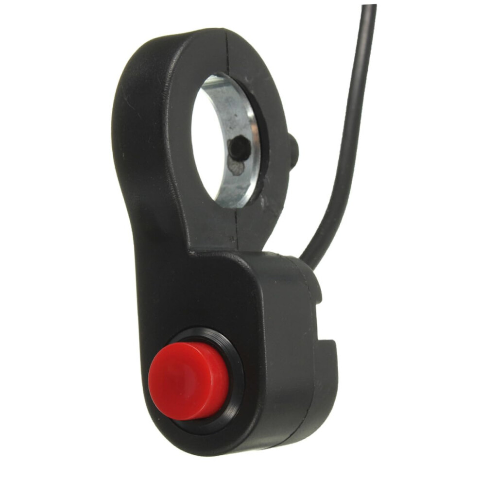 Motorcycle Horn Off Switch Handlebar Mount Button For Motorbike Scooter Atv Easy Install Compatible With Bars Black 9354506369415