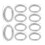 12 Pcs Machine Embroidery Thread Decorative For Sewing Silver 11