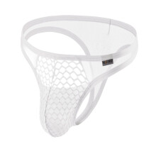 Men's Underwear Briefs See-Through Mesh Knickers Low Rise Bulge Pouch Cosplay Jock Strap Size L Do