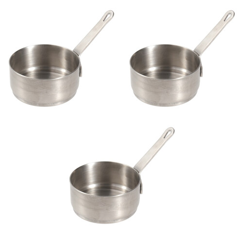 3 Mini Kochtopf Mit Griff Für Suppe Milch Soßen 2