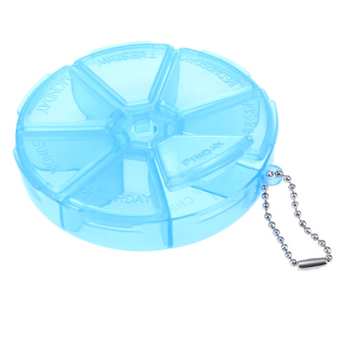 2 X Runder 7-Tage-Pillenbox-Organizer Für , , 1