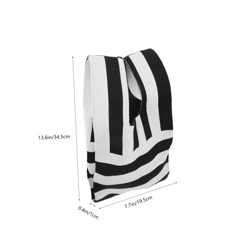 1Set Handtasche Gewebte Taschen Gestreift Für Den 1