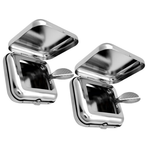 6 Mini Taschenaschenbecher Aus Mit Deckel 2