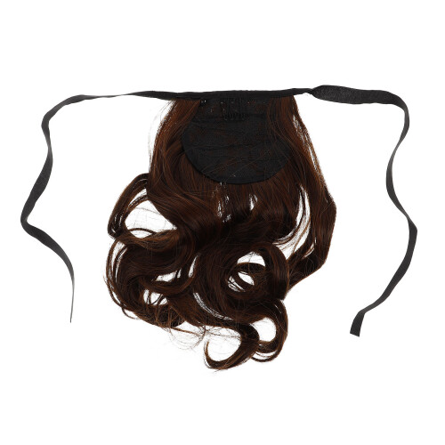 2Stk Long Ponytail Echthaarverlängerung Hellbraun Für