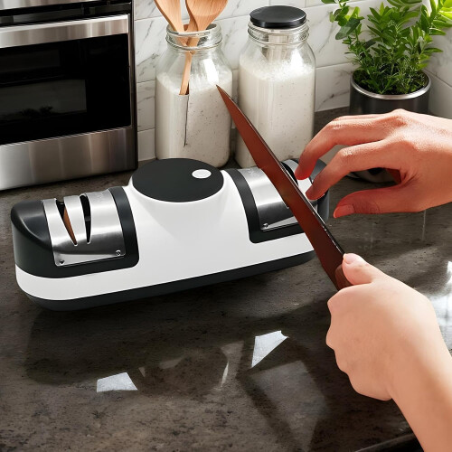 Electric Kniffe Sharpener 5-In-1 Kniffe Sharpening System With 3-Speed Settings Rechargeable LED Display For Kitchen 1