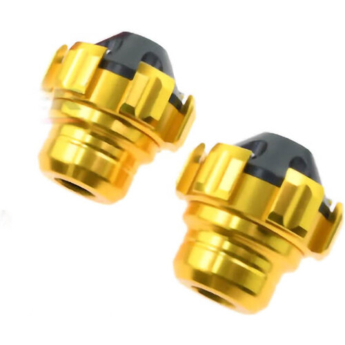 Front Fork Slider Aluminium Alloy Rustproof Cr Protector For NIU Technologies Front Axle Gold Yellow 2