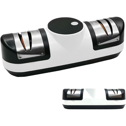 Rechargeable Handheld Sharpener 3-Speed Kitchen Sharpener Quiet Portable Electric Sharpener For Rough Medium Fine Edges 2