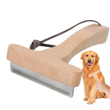 Horse Brush Deshedder Rust-Proof Pet Grooming Tool Detangling Shedding Brush For Small Medium Dogs Cats Horses