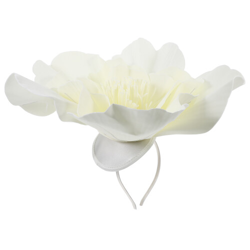 Fascinator Haarschmuck Große Beige 1 1