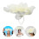 Fascinator Haarschmuck Große Beige 1 3