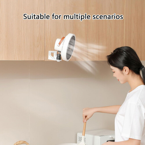 Wall Fan Remote Control Easy Installation Oscillating Quiet Motor For Bedroom Kitchen White Multifunction Cooling Device 1