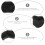Herren Stirnband Schwarz 3 11