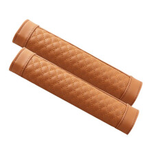 Car Seat Strap Covers For Opel Corsa E 2019-2025, 2Pcs C-Brown Textured Multifunctional Seat Belt Pad Cover