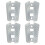Reflective Sheet For Bicycles 4 Pack Safe Warning Wheel Rim Spokes Reflectors 1