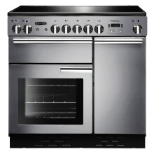 Rangemaster Professional Plus PROP90EISS/C 90cm Electric Range Cooker with Induction Hob - Stainless Steel
